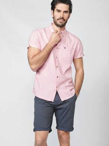 KOROSHI Regular fit Button Up Shirt in Pink