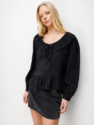 Camicia da donna 'Blusen' di MixRay in marrone