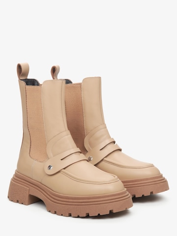 Estro Chelsea boots '1210-03' in Beige
