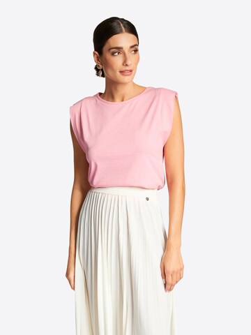 T-shirt Rich & Royal en rose : devant