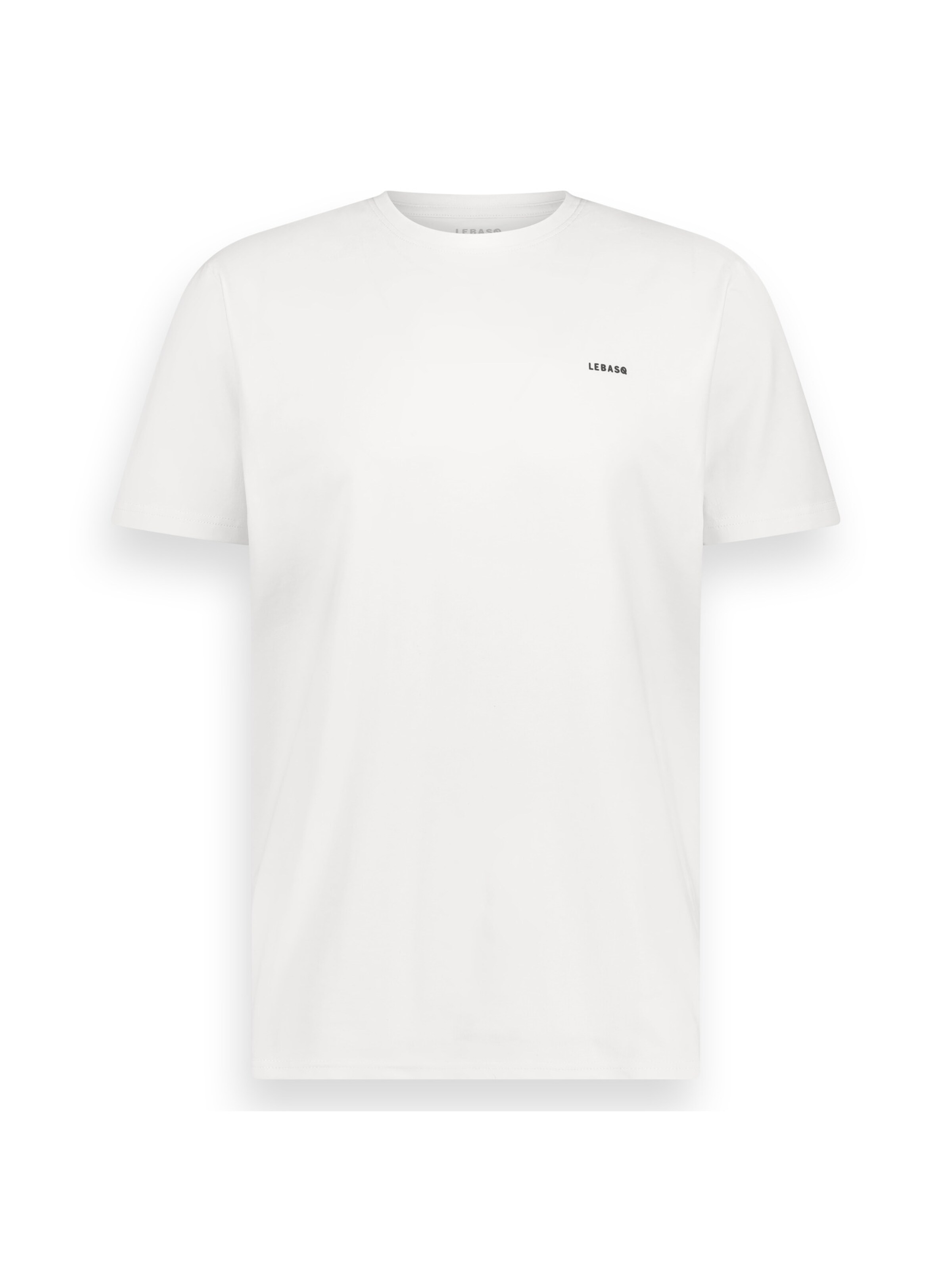 LEBASQ Shirt 'Parker Crew Neck HD print' in White, Item view