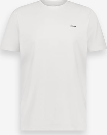 LEBASQ Shirt 'Parker Crew Neck HD print' in Weiß: Vorderseite