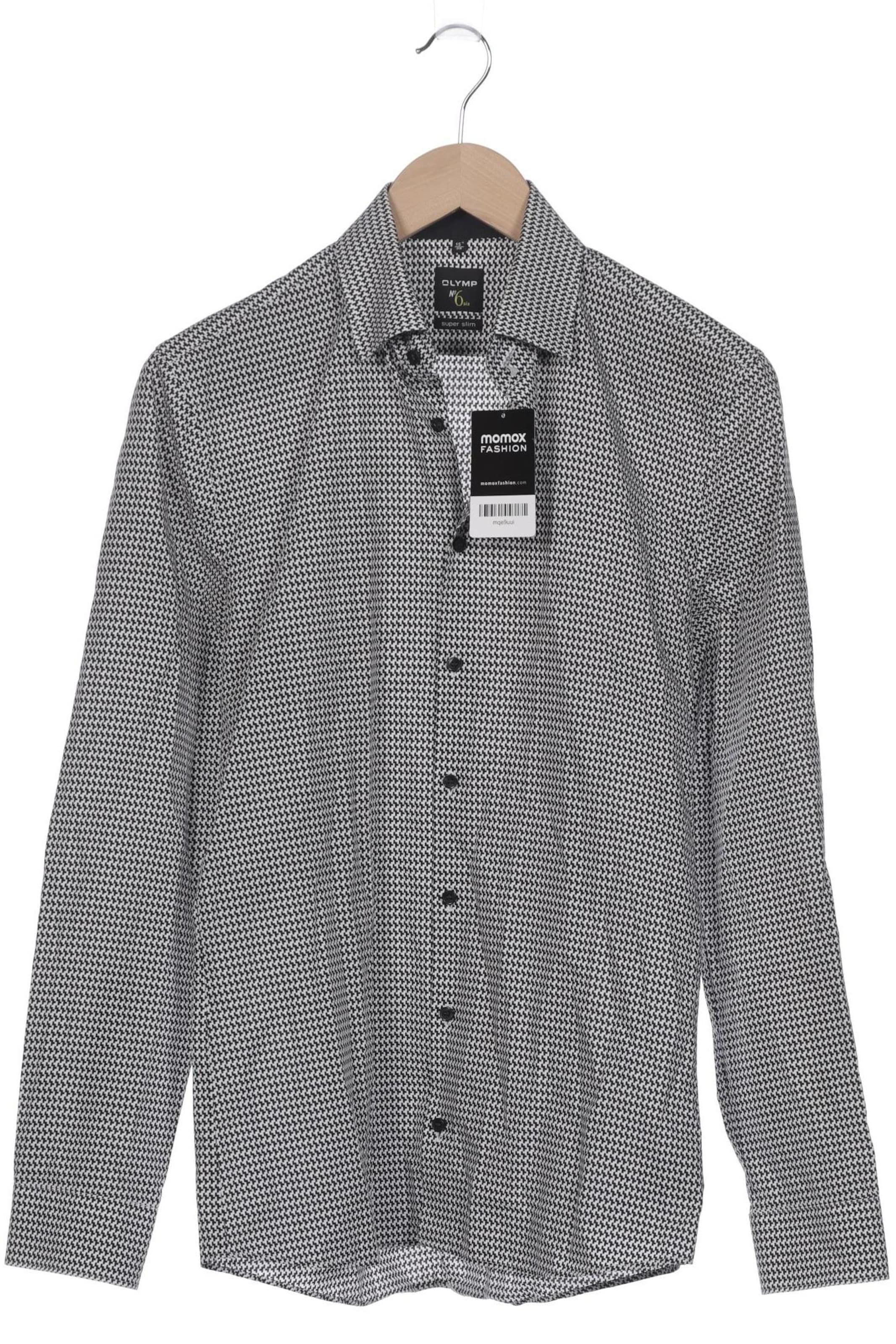 OLYMP Hemd S in Schwarz: Vorderseite