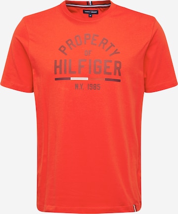 T-Shirt TOMMY HILFIGER en rouge : devant