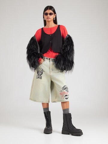 Ed Hardy Свободный крой Джинсы в Синий