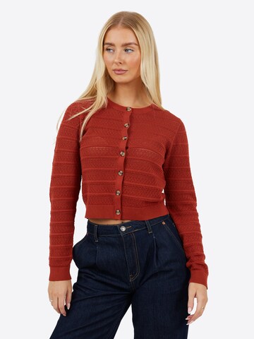 Cardigan BRAVE SOUL en marron : devant