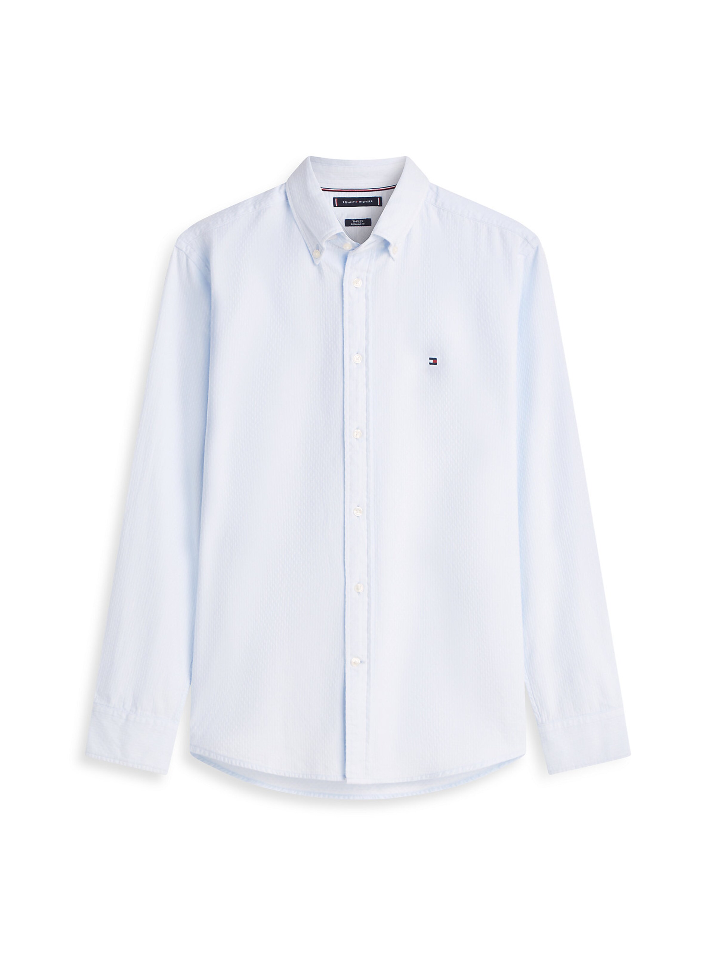 Coupe regular Chemise business 'Flex' TOMMY HILFIGER en bleu : devant