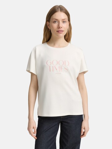 T-shirt TOM TAILOR en blanc : devant