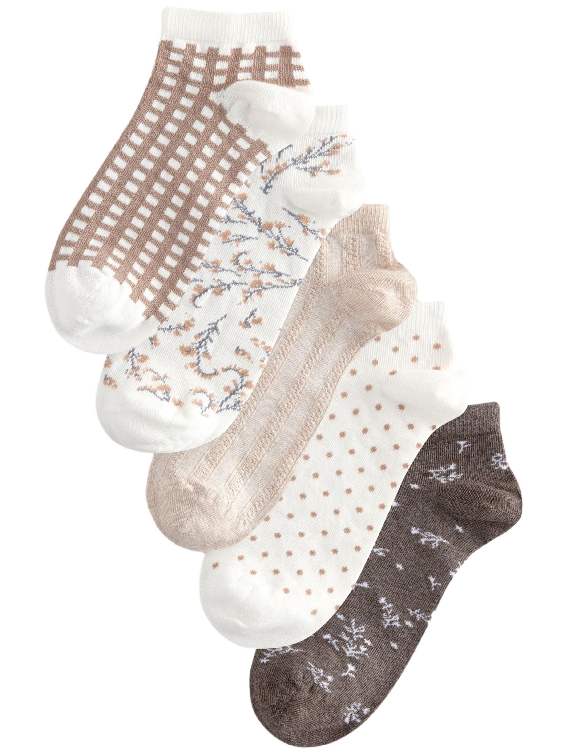 Next Socks in Beige: front