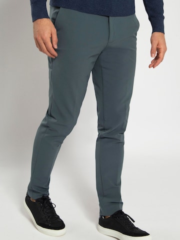 Suitable Slimfit Pantalon in Grijs: voorkant