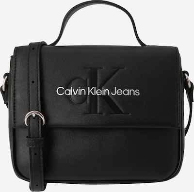 Calvin Klein Jeans Skuldertaske i sølvgrå / sort, Produktvisning