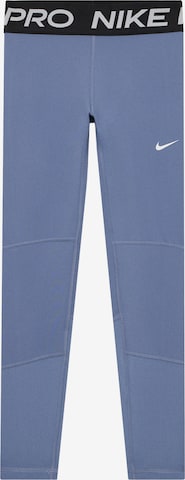 NIKE Skinny Sportbyxa 'Pro' i blå: framsida