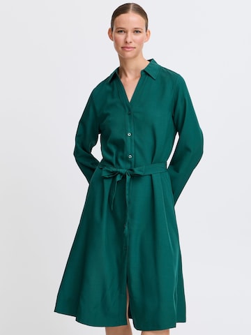 Robe-chemise ' BYMMMIDDE' b.young en vert : devant