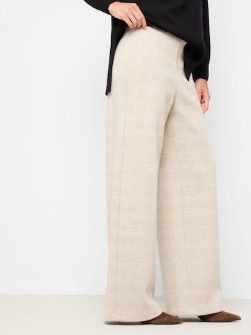 CALZEDONIA Wide leg Pants in Beige: front