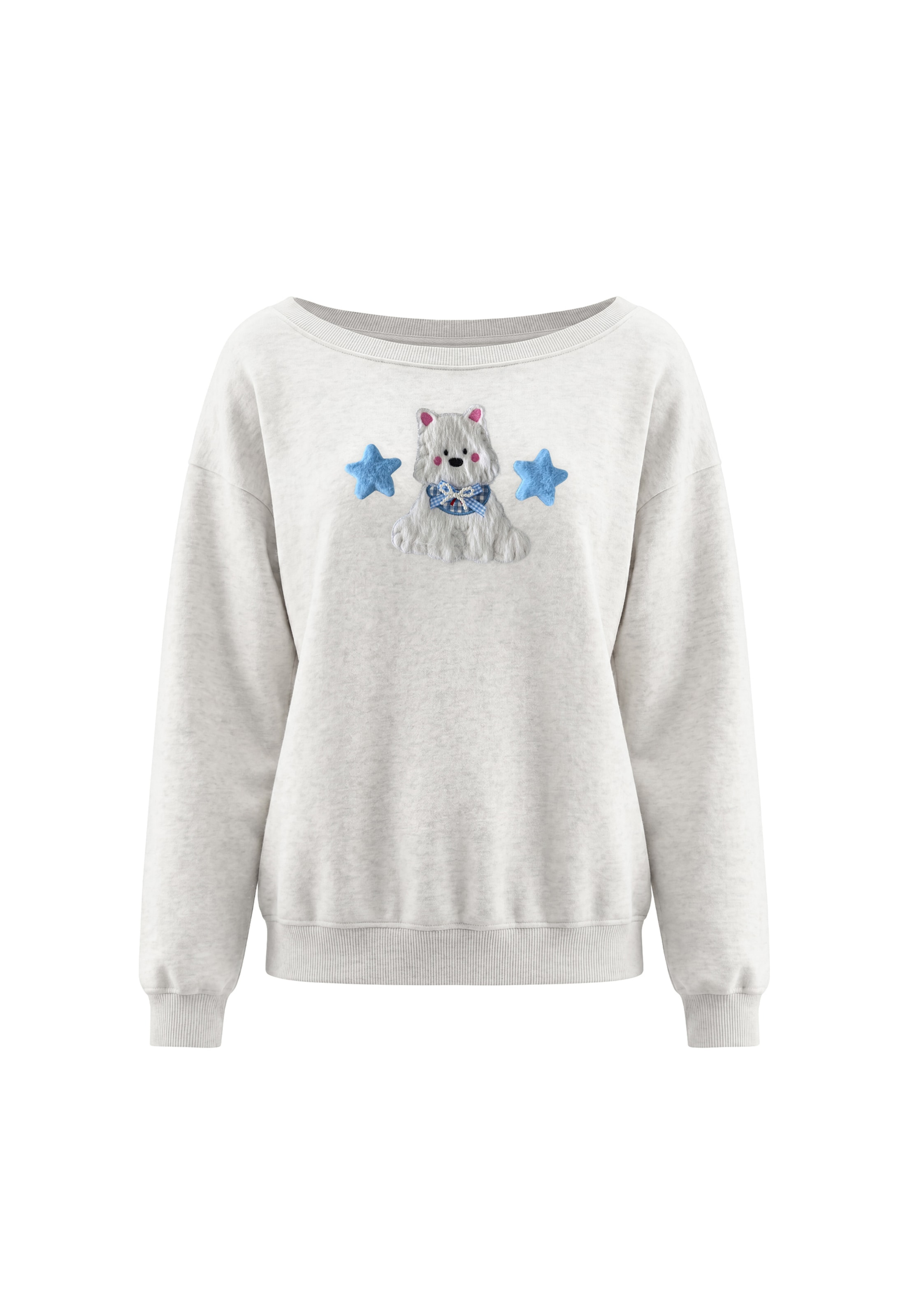 Sweat-shirt MYMO en blanc : devant