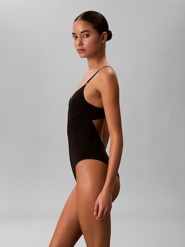 Calvin Klein Swimwear Triangel Badpak in Zwart