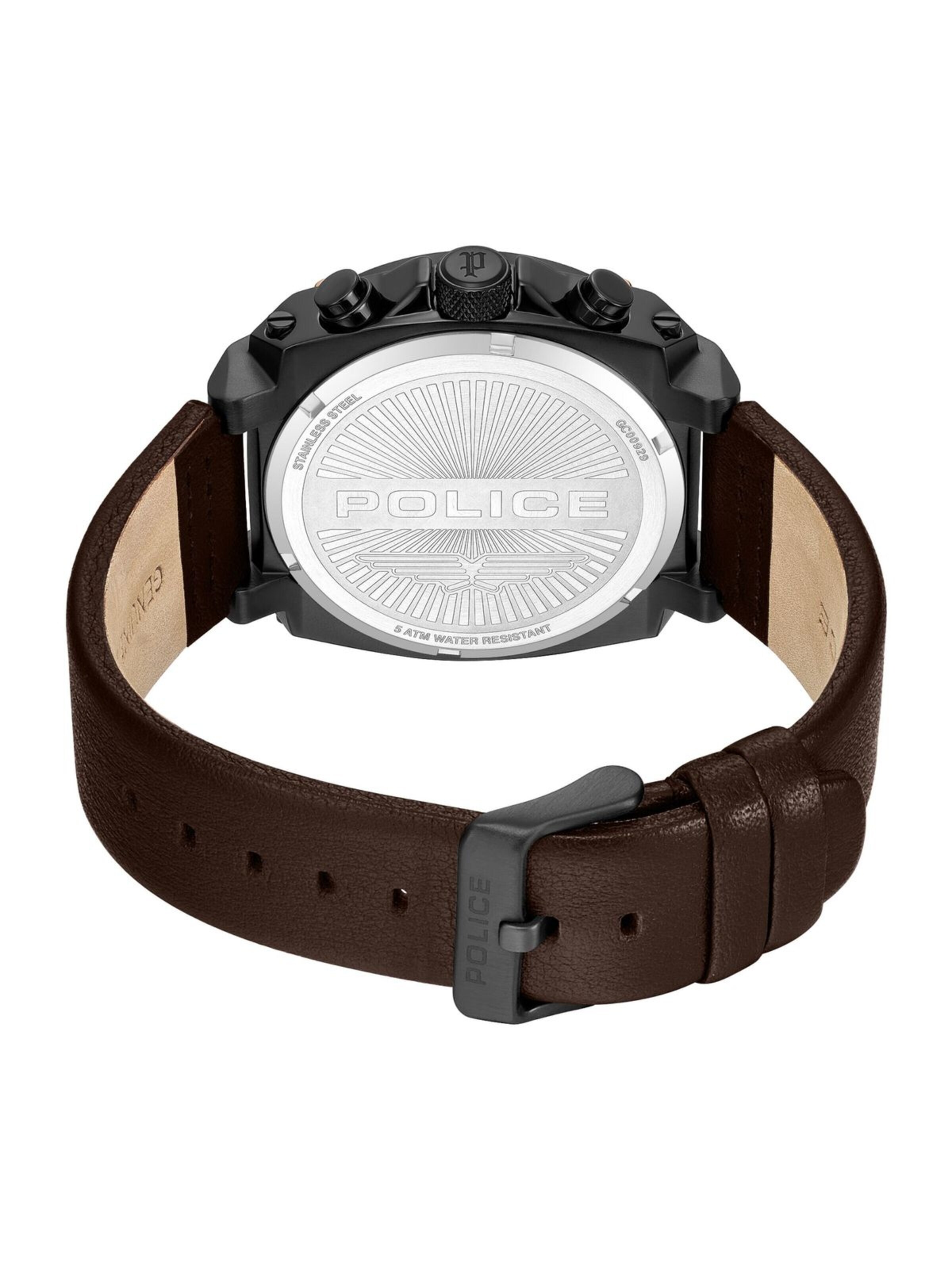 POLICE Analoog horloge in Bruin