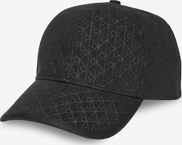Casquette Calvin Klein en noir : devant