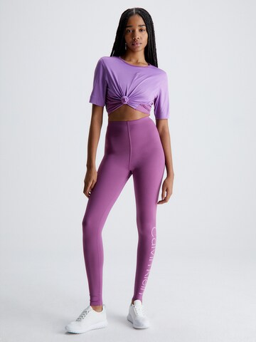 Calvin Klein Sport Slim fit Workout Pants in Purple