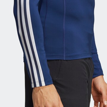 T-Shirt fonctionnel 'Techfit 3-Stripes ' ADIDAS PERFORMANCE en bleu