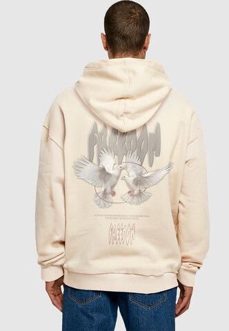 Sweat-shirt 'Birds Of Peace' Merchcode en beige : devant