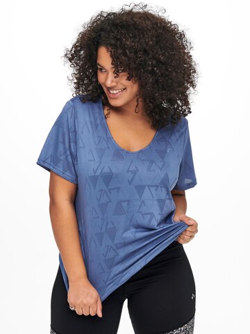 Only Play Curvy Performance Shirt 'Jue' in Blue