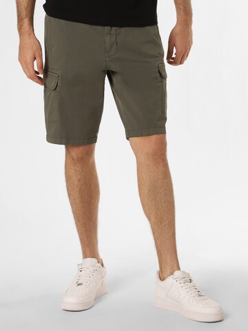 Nils Sundström Cargo Pants 'Mane' in Green: front