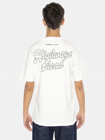 CAT Shirt 'Highways Ahead'‌‌‌‌‌‌‌‌ in Weiß