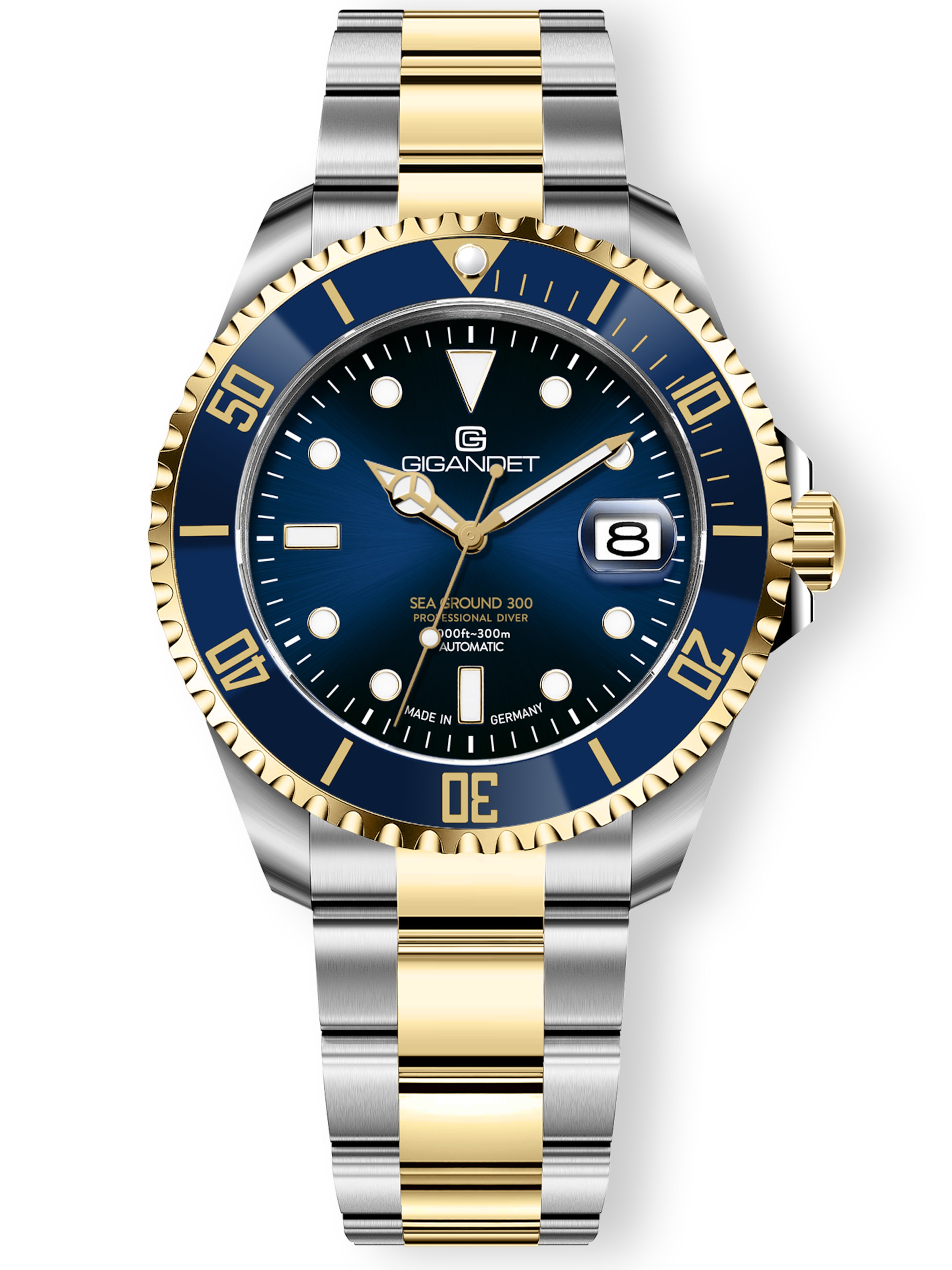 Gigandet Analog Watch 'SEA GROUND 300' in Blue: front