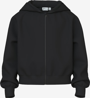 NAME IT Zip-Up Hoodie in Black: front