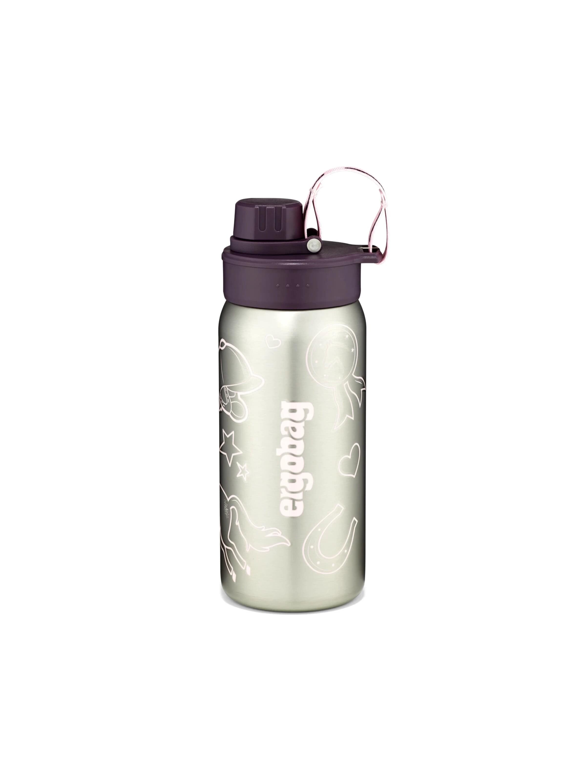 ergobag Trinkflasche 'Trinkflasche Edelstahl Trinkflasche'‌‌‌‌‌‌‌ in Lila: Vorderseite