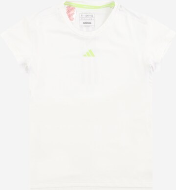 ADIDAS SPORTSWEAR Performance Shirt 'Aeroready 3-Stripes' in White: front