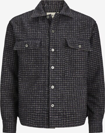 JACK & JONES Comfort fit Button Up Shirt in Grey: front