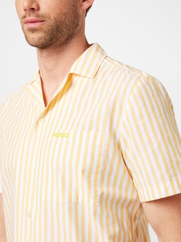 Regular fit Camicia 'Ellino' di HUGO in giallo