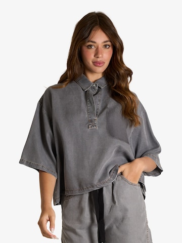 Semicouture Blouse in Grey: front