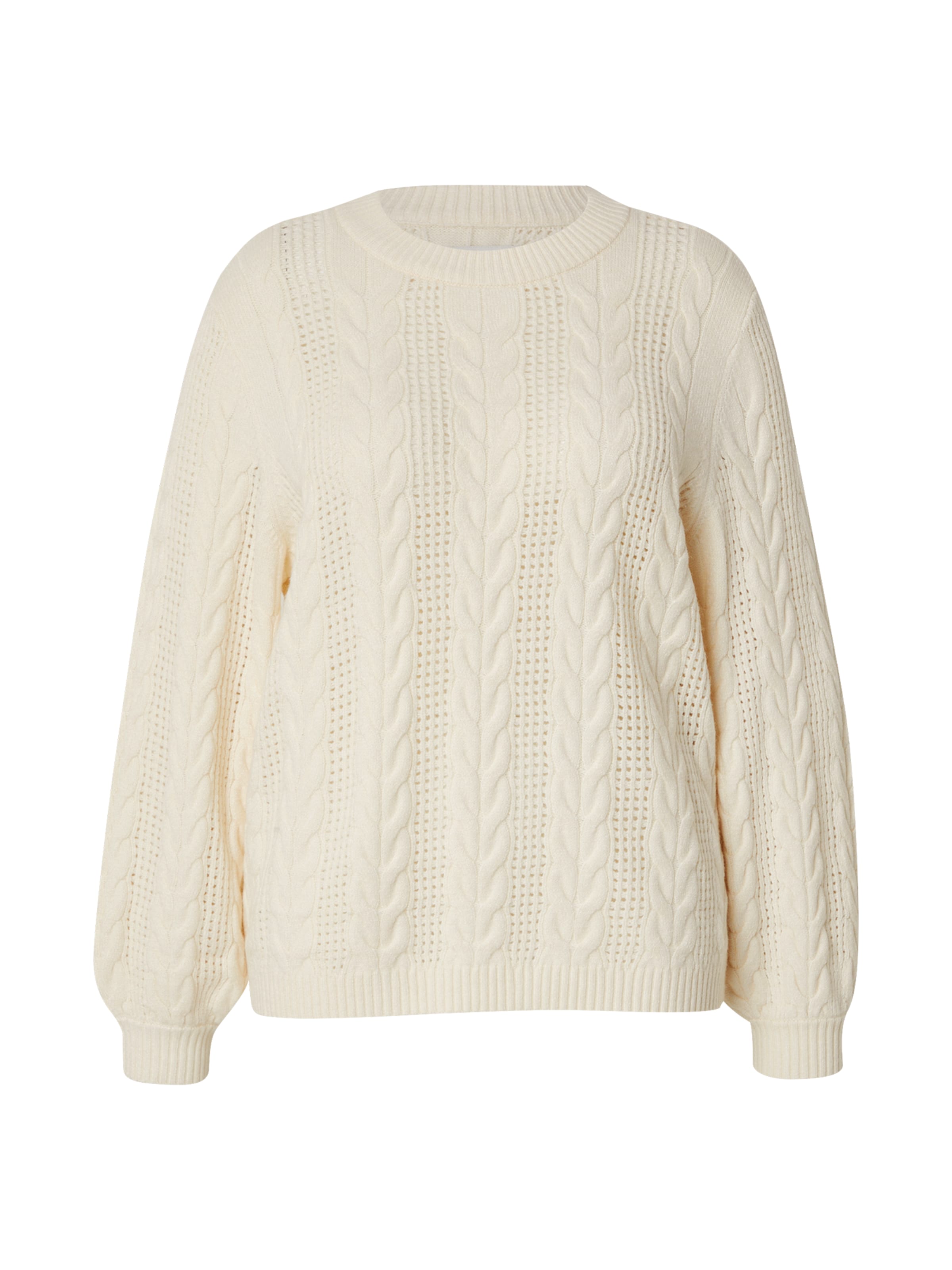 balts ONLY Carmakoma Džemperis 'Rubina': no priekšpuses