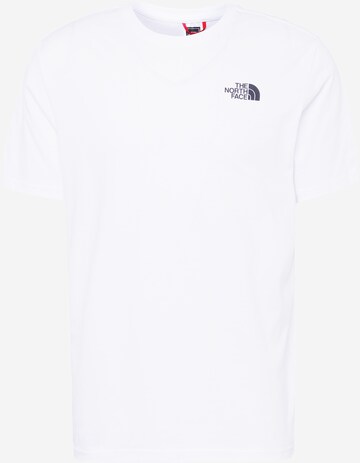 THE NORTH FACE Performance Shirt 'Red Box' in White: front