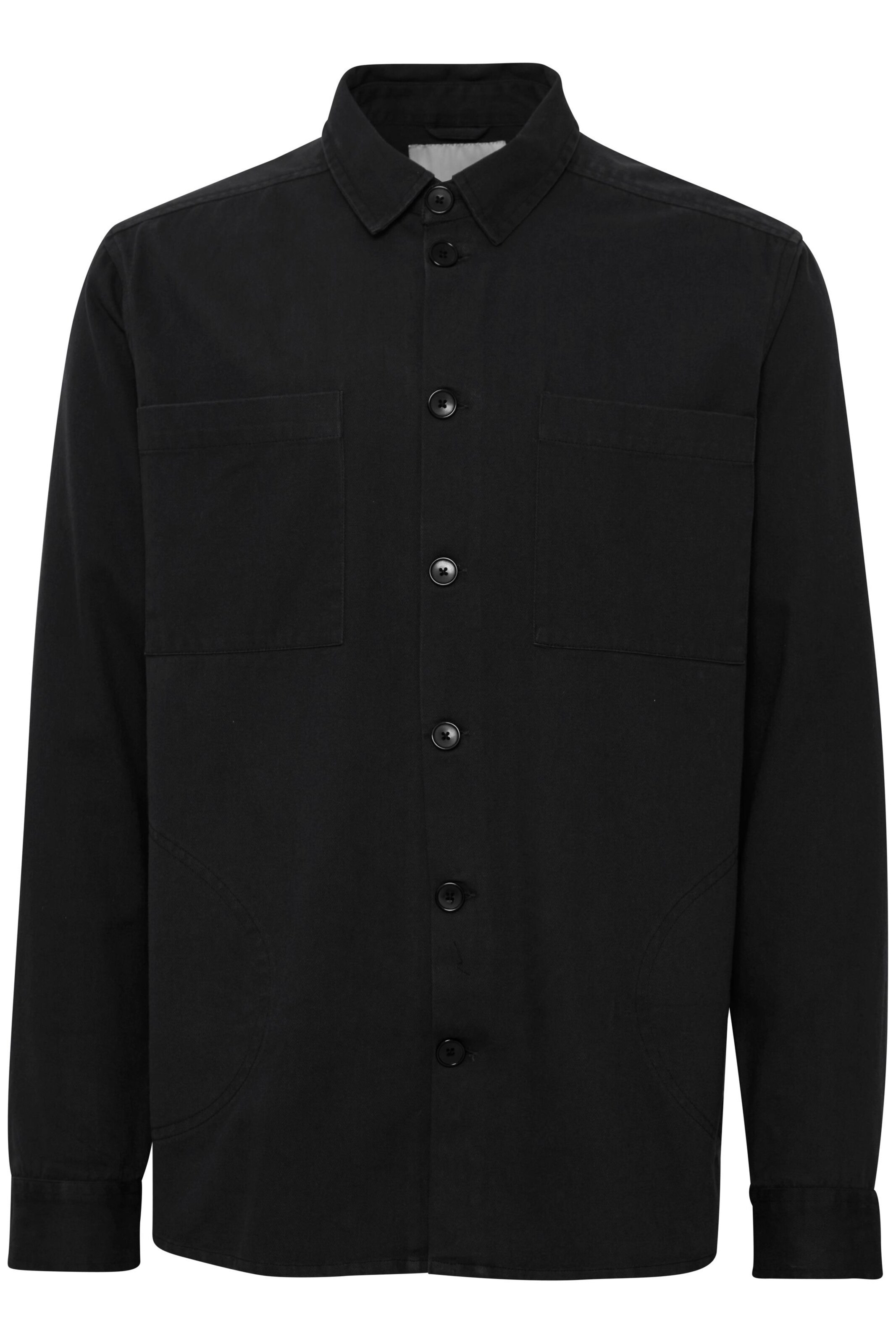 Camicia 'Fidel' di !Solid in nero: frontale