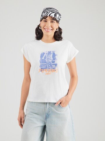 Pepe Jeans Shirt in Wit: voorkant