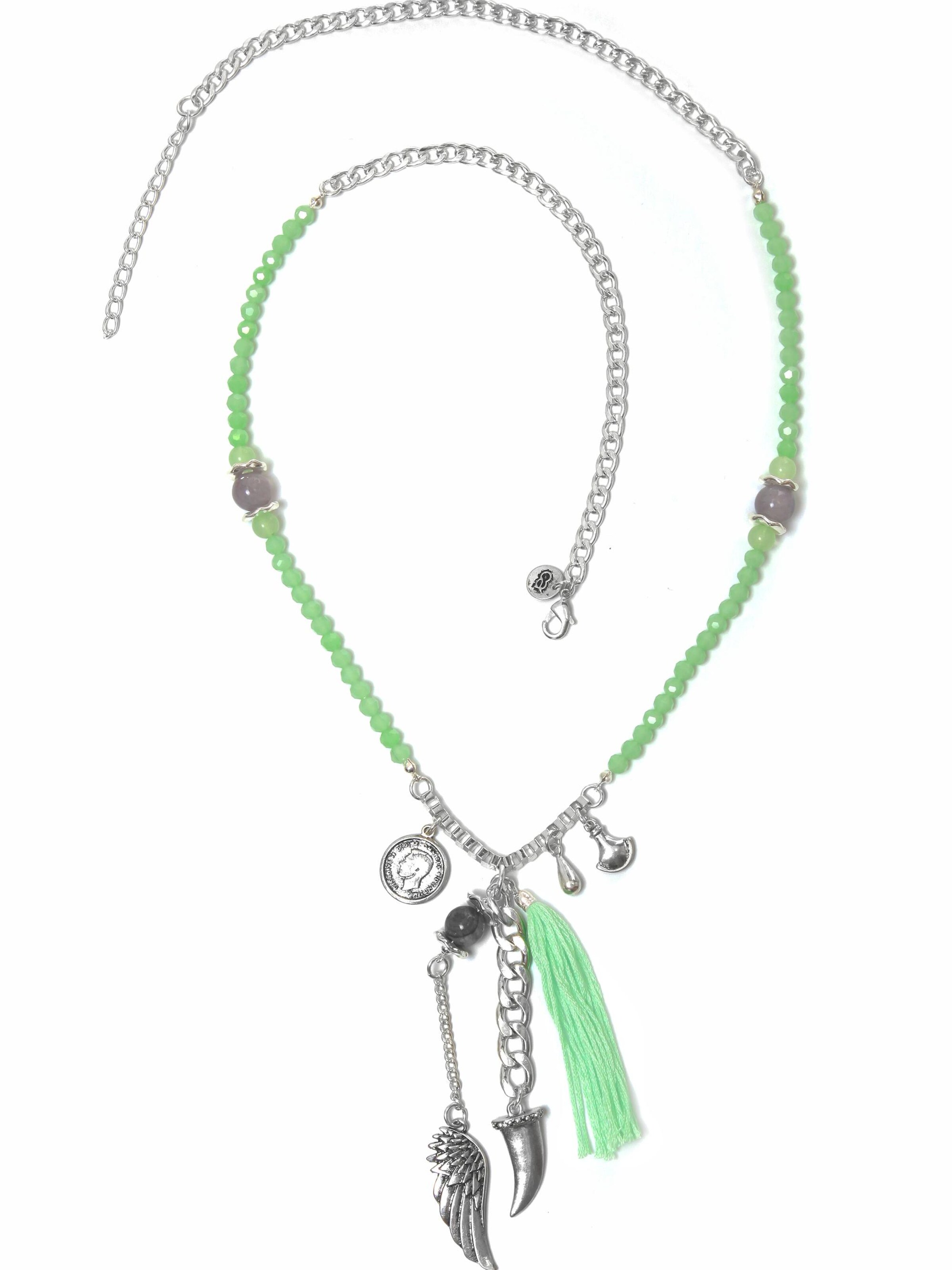 COLLEZIONE ALESSANDRO Kette 'Greta'‌‌‌ in grün, Produktansicht