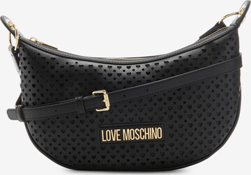 Love Moschino Crossbody Bag in Black: front