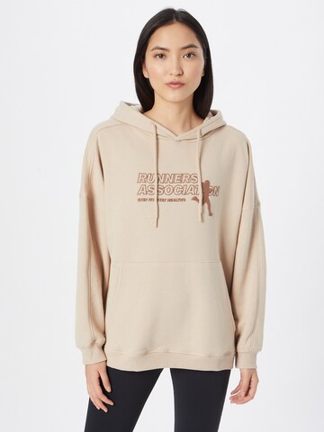 Cotton On Athletic Sweatshirt in Beige: front