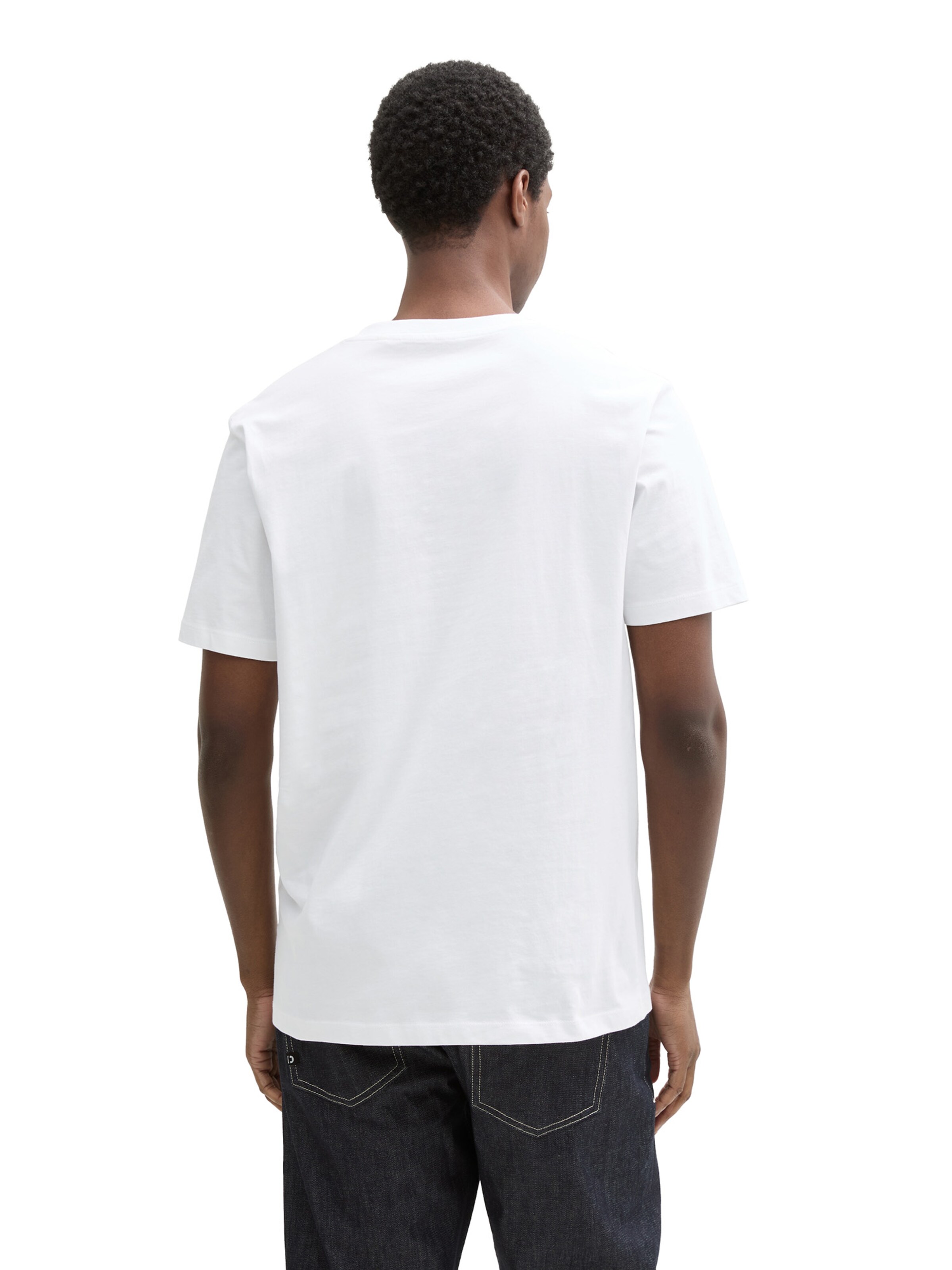 Tricou de la TOM TAILOR DENIM pe alb