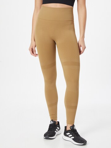 Skinny Pantaloni sport de la Casall pe maro: față