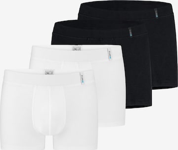 SCHIESSER Boxer shorts 'Long Life Soft' in Black: front