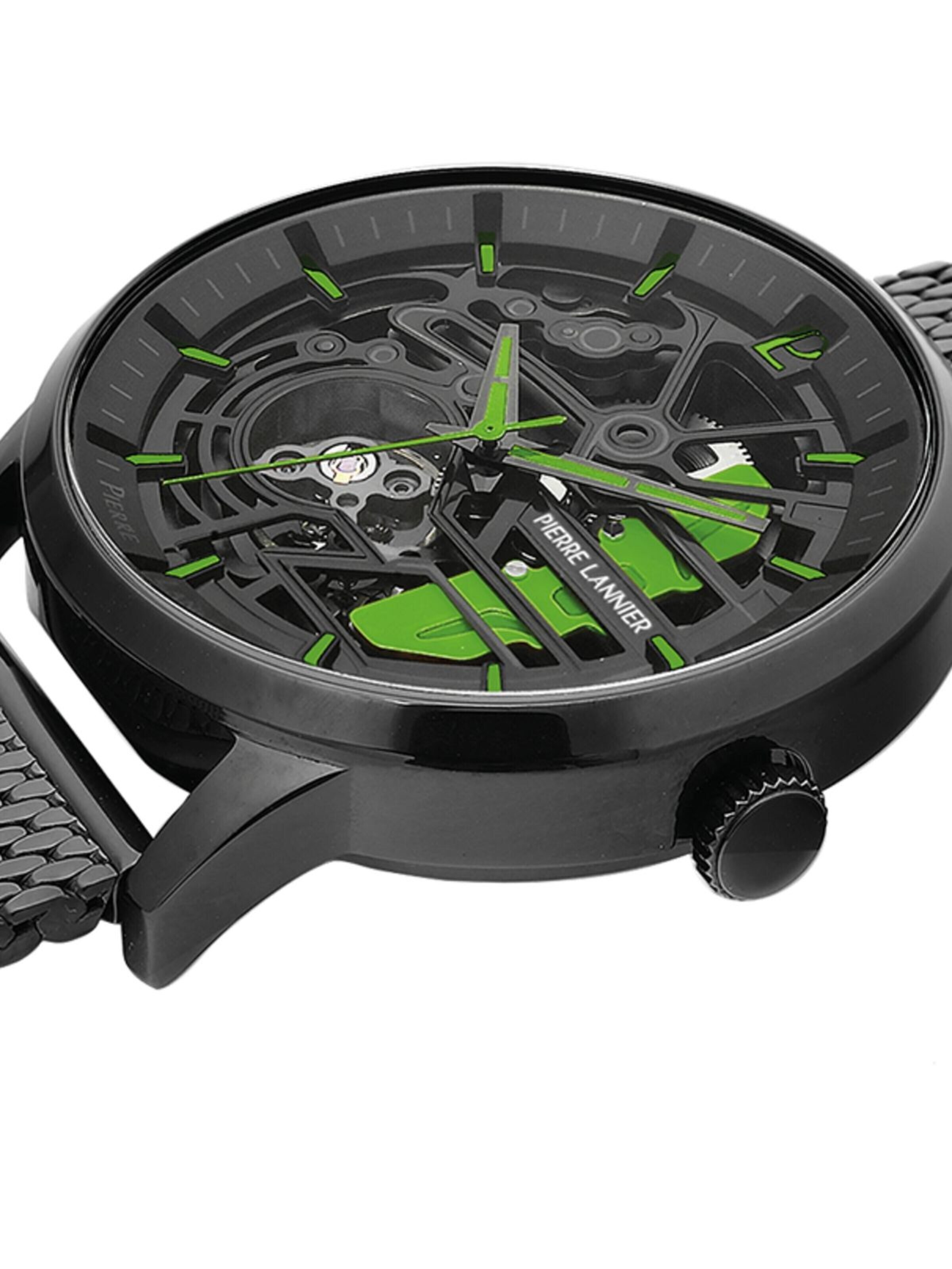 Montre à affichage analogique 'Pierre Lannier - Automatic watch Paddock - Automatic watch movement - Watch case width: 43 mm' Pierre Lannier en noir
