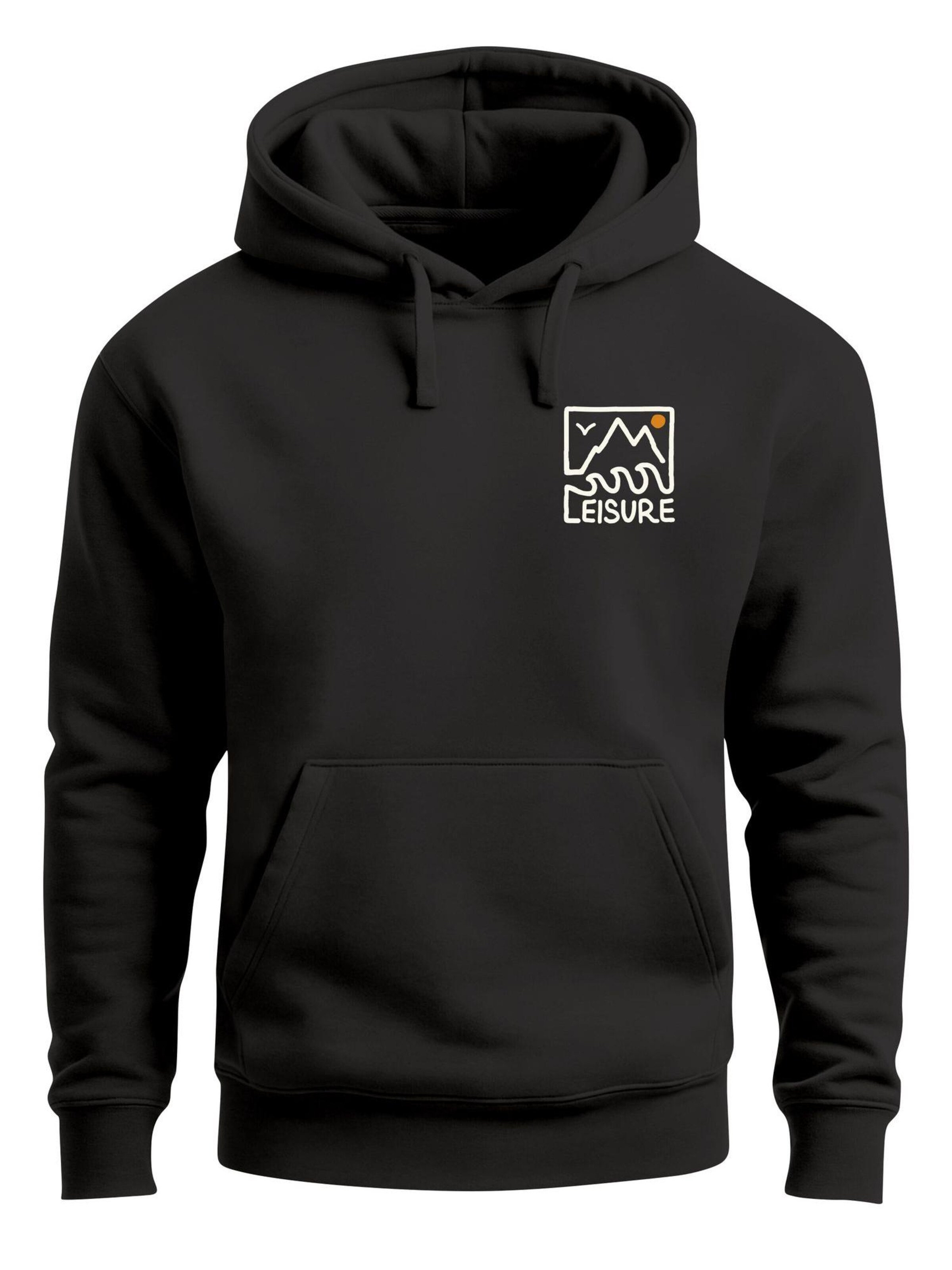 Neverless Sweatshirt 'Leisure'‌‌‌‌‌‌ in Schwarz: Vorderseite