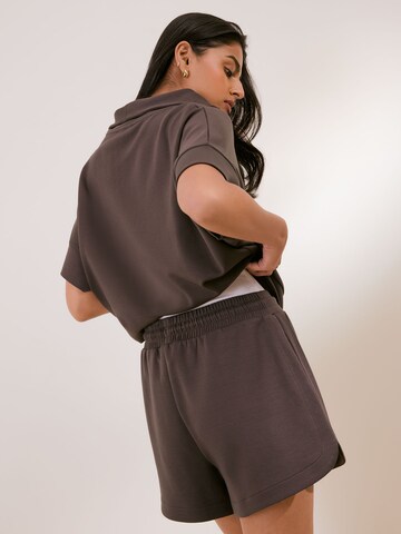 Regular Pantalon Osia en marron