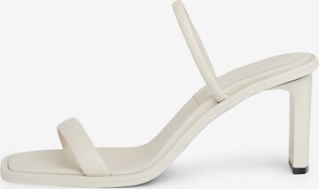 Mule Calvin Klein en beige : devant