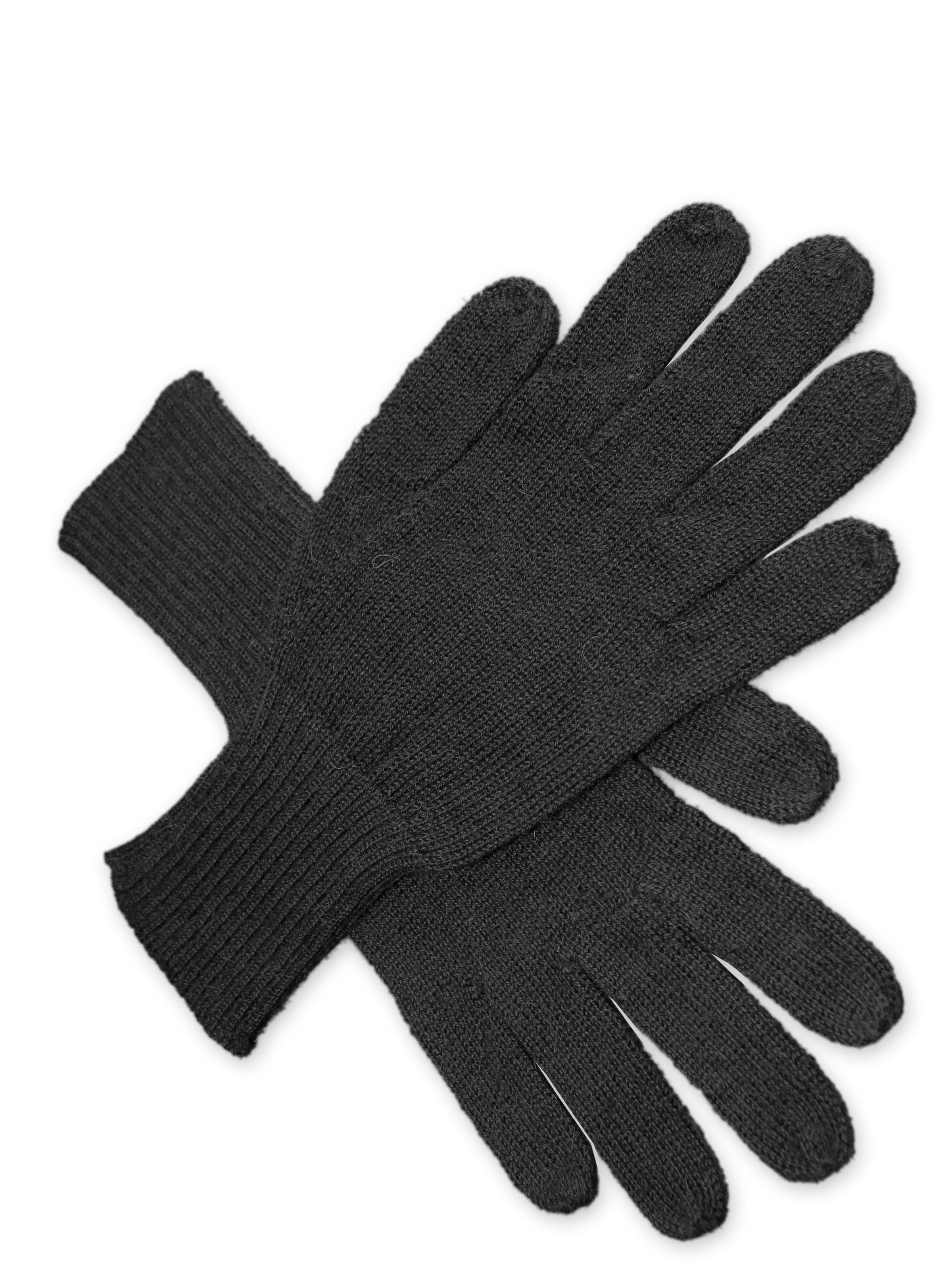 Posh Gear Vingerhandschoenen 'Guantino' in Zwart: voorkant